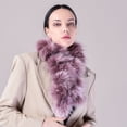 thumbnail image 2 of Bufanda de piel de zorro para mujer, estilo coreano, bonita bola de piel de mapache de invierno, bufanda de piel cálida y gruesa de doble cara, 2 of 5