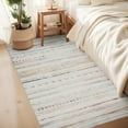 thumbnail image 3 of VUNATE 3'x5' Area Rugs for Living Room Washable Rugs Boho Moroccan Area Rug Soft Neutral Geometric Bohemian Carpet Distressed Indoor Rug for Bedroom Dining Room Office Foldable Nonslip Rug Colorful, 3 of 5
