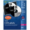 Avery White CD Labels for Laser Printers, 40 Disc Labels and 80 Spine Labels (5692)