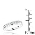 thumbnail image 3 of Ladies Thin 14K Natural 0.6 Ctw Diamonds Designer Engagement Ring Band (White Gold Size 4.5), 3 of 3