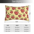 thumbnail image 2 of Pofeuu Apple Print Polyester Microfiber Plush Pillowcases, Super Soft and Cozy Pillow Case Covers with Envelop Closure（Pillow core not included）-14"x20", 2 of 6