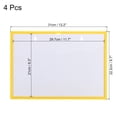 thumbnail image 2 of A4 8.3x11.7 Inch Magnetic Sign Holder, Display Frame for Office, Yellow 4 Pack, 2 of 5