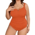 thumbnail image 3 of Plus Size Swimwear Two Piece Control Bathing High Waisted Bikini With Adjustable Straps Womens Bikini Bathing Suits plus Swimsuit Women plus Size 3x Swimsuit Cover Ups Women plus Size Swimming Suits, 3 of 8