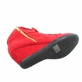 thumbnail image 4 of Peggy-53 Women's High Top Fashion Round Toe Lace Up Wedge Sneaker Shoes ( Red, 7.5 ), 4 of 5
