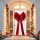 thumbnail image 4 of Guirnalda Navideña para Puerta con Lazo Grande | Decoración para Fiestas Navideñas | 180 X 90 Cm | Tela de Nailon | 1 Unidad, 4 of 6