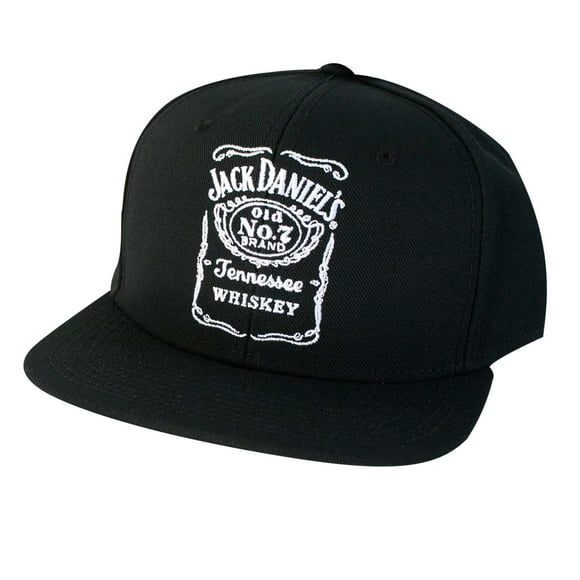 Jack Daniels 45520 Jack Daniels Black Bottle Label Snapback Hat