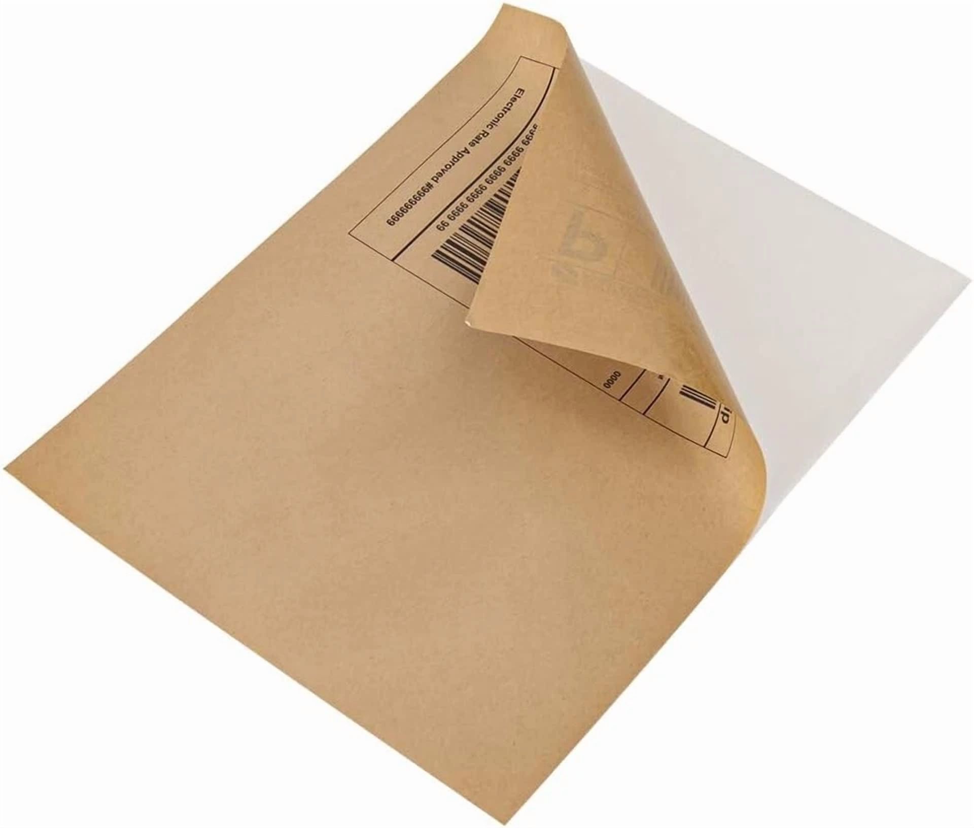 BUTTERFLY- 100 Full Sheet Kraft Paper Sticker Paper, Printable Brown Labels, 8.5" X 11"