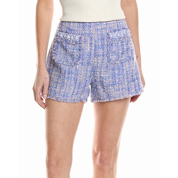 Cinq à Sept womens Lucie Boucle Short, 0, Purple