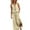 Beige, variant on Summer Dresses for Women Sleeveless Half Zip V Neck Slit Loose Fit Flowy Maxi Dress Beach Vacation Dress Sundresses