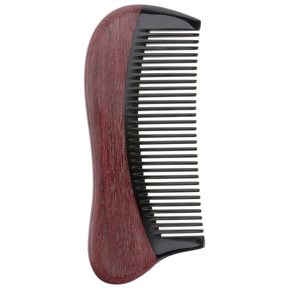 LEORX Natural Ox Horn Hair Comb Handmade Static Comb With Fine Teeth For Gentle Scalp Massage And Styling