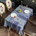 thumbnail image 4 of Boho Bohemia Flower Rectangle Tablecloth 60"x120",Waterproof Polyester Rectangle Table Cloth, Wipeable Spillproof Polyester Tablecloth for Dining, Camping, Indoor and Outdoor, 4 of 6