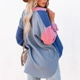 thumbnail image 4 of Camisa ligera para mujer, blusa de mujer de color a juego, blusa de moda, camisa de mujer de moda, apariencia llamativa, 4 of 6
