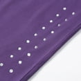 thumbnail image 6 of vigerkar 3/4 Leggings for Women Yoga Tights Tummy Control Work Out Exercise Yoga Pants Summer Bottoms (Dark Purple, S), 6 of 9