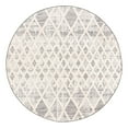 thumbnail image 3 of Unique Loom Arlo Collection Area Rug - Cy (5' 3" Round Gray/Ivory), 3 of 9