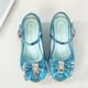 thumbnail image 2 of Zapatos de tacón alto de cuero para niñas de otoño, zapatos de lentejuelas con lazo, zapatos de baile decorativos para niños, 2 of 5