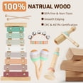 thumbnail image 3 of Juego de instrumentos musicales de madera Montessori Toys LeeQee de 1 a 3 años, 3 of 7