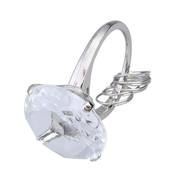 Giant diamond shop ring keychain
