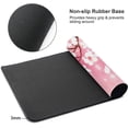 thumbnail image 3 of Pink Cherry Blossoms Gaming Mouse Pad XL, Large Non Slip Rubber Mousepad, Stitched Edges Desk Pad, Long Extended Mice Pad,31.5'' X 11.8'', 3 of 7