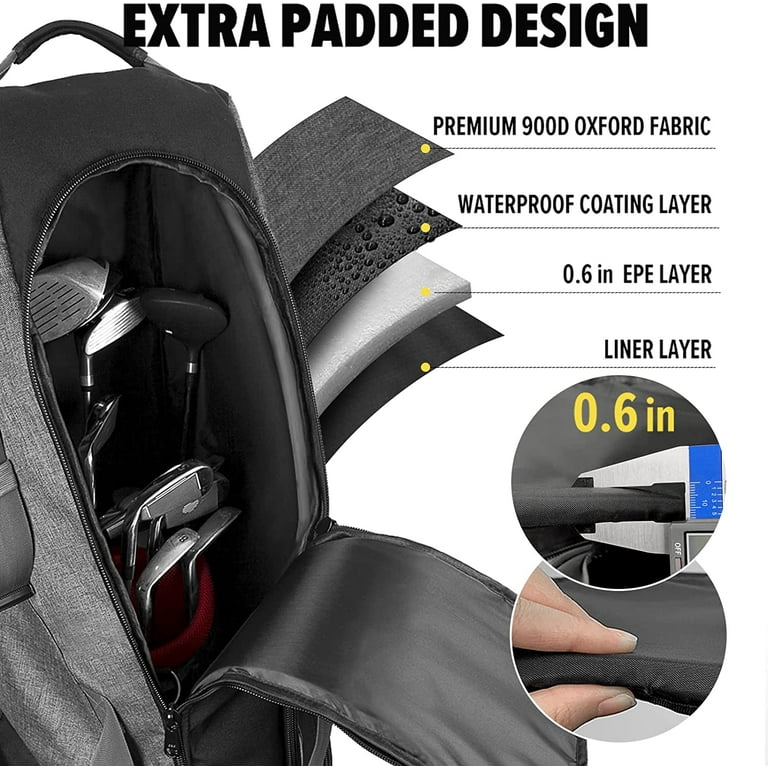 OUTDOOR MASTER ゴルフバッグ OutdoorMaster Golf Travel Bags for Airlines with Wheels and