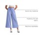 thumbnail image 4 of Pantalones CRZ YOGA Cropped Wide Leg 64 cm Azul Periwinkle M, 4 of 5