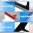 thumbnail image 4 of Unique Bargains Carbon Fiber Pattern Black Central Control Gear Shift Panel Trim for Dodge Charger 2016-2021, 4 of 7