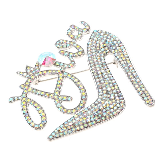 Large Crystal "DIVA" Brooch
