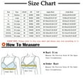 thumbnail image 4 of CHGBMOK Daisy Bras for Women Front Closure Bras Push Up Bra No Underwire Plus Size Front Button Bra, 4 of 8