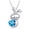 Blue, variant on Wife Greeting Card Sterling Silver Infinity Heart Necklace Women Ginger Lyne Collection
