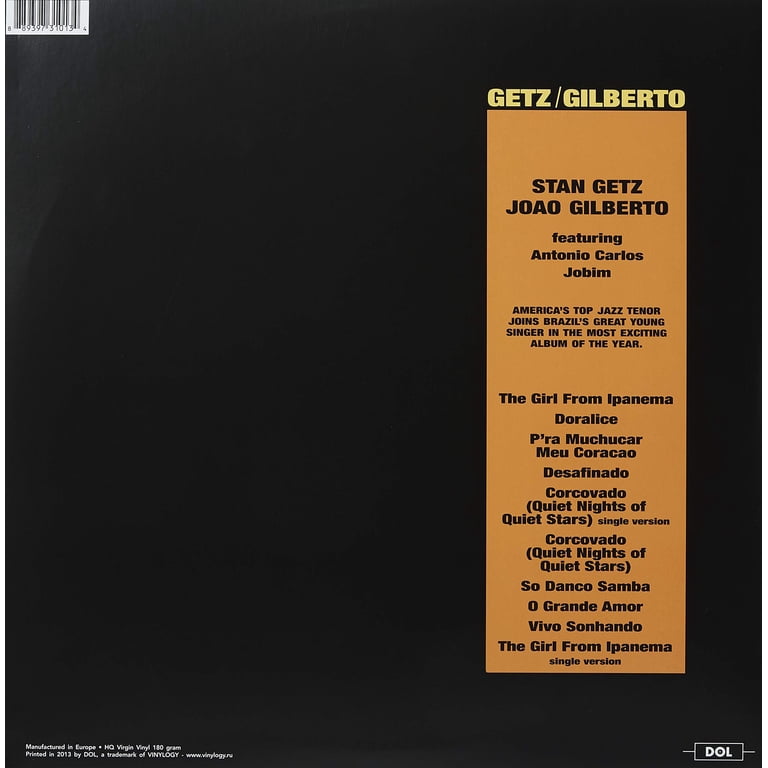 Getz, Gilberto Jazz Album - Gatefold 180g Vinyl by Dol - Walmart.com