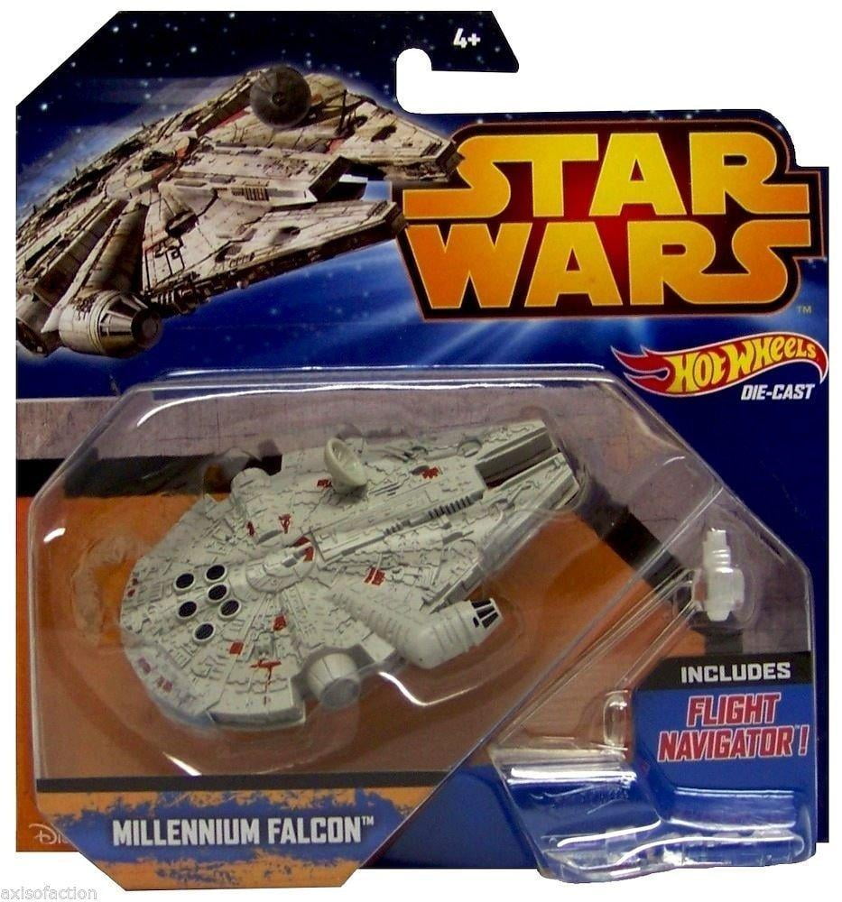 Star Wars Hot Wheels Die-Cast The Millennium Falcon with Flight Navigator Toy 