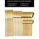 thumbnail image 2 of Myvit Juego de Cubiertos Negro y Dorado Juego Flatware de Cubiertos de Acero Inoxidable de 24 Piezas, Cuchillos, Tenedor, Cuchara, Servicio de Vajilla para 6, 2 of 8