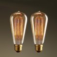 thumbnail image 1 of Ampoules Vintage Edison - Lot de 2, 40W Style E27 ST64, 1 of 5