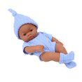 thumbnail image 1 of Honeeladyy - Muñeca realista para bebé, incluye ropa bonita y sombrero a juego, cuerpo completo de silicona suave negra, juguetes educativos para niños de 18 meses a 5 años, regalos de cumpleaños, 1 of 3