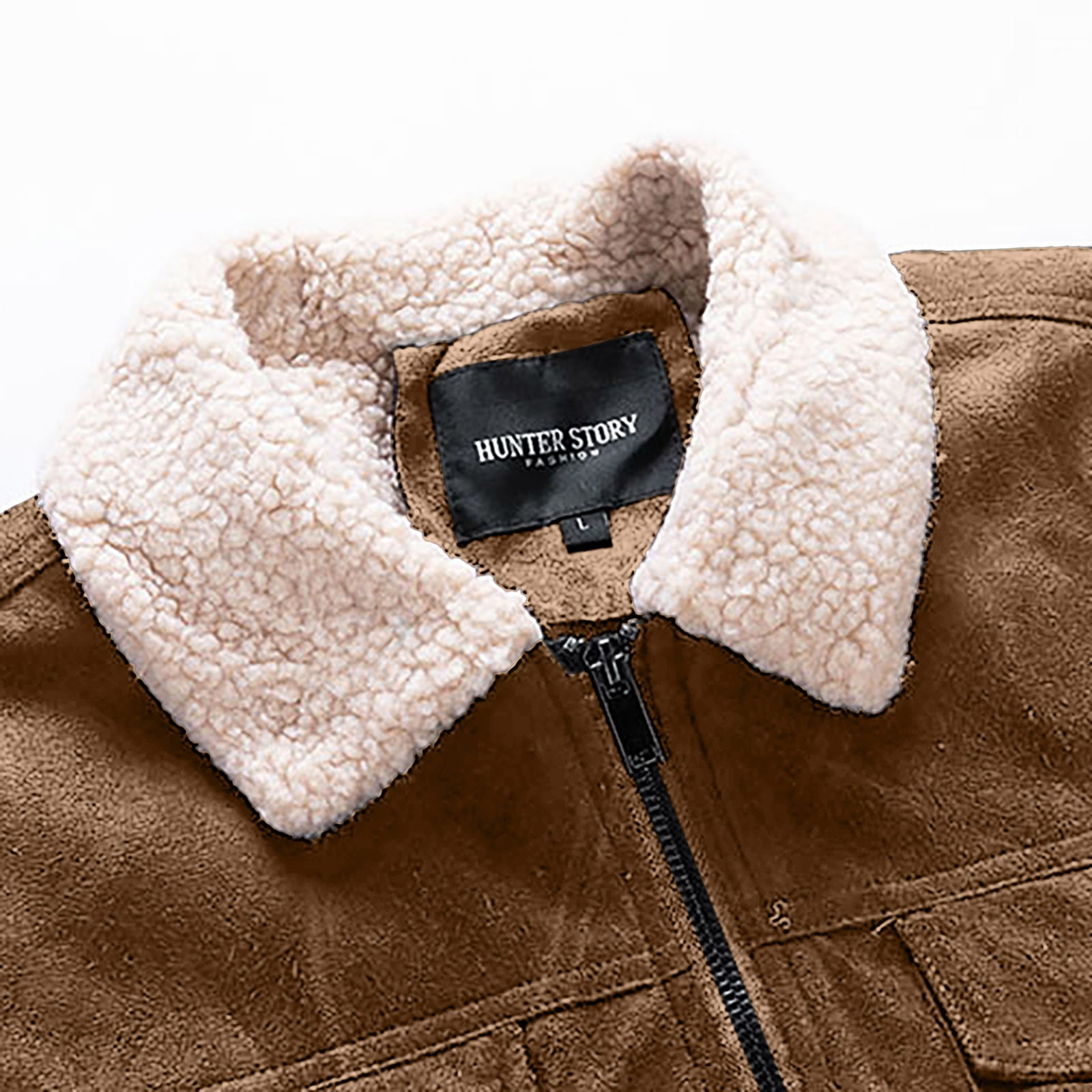 M Faux Shearling Lined Bomber Jacket