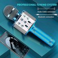 thumbnail image 3 of Bluetooth 4 In 1 Karaoke Wireless Microphone With Led Lights, Portable Microphone For Kids, Girls, Boys And Adults, 3 of 5