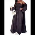 thumbnail image 1 of Conjunto Deportivo de Piezas para Mujer, de Otoño, para Estar en Casa, con Camiseta de Larga y Pantalón Deportivo de Cintura Alta Negro M, 1 of 9