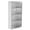 Silver, variant on 12" x 24" Lockable Medicine Cabinet 4 Tier Stainless Steel Wall Mounted Bathroom Cabinet with Frosted Glass Door & 2 Keys