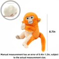 thumbnail image 3 of Lifelike Monkey Stuffed Animal Doll 8.7'' Magnetic Plush Monkey Toy Doll Curtain Storage Decor, 3 of 6
