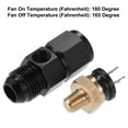 thumbnail image 4 of Unique Bargains 1 Set Auto Engine Temperature Cooling Fan Switch Thread-On AN Fitting Adapter8AN 180'F On-165'F Off, 4 of 6