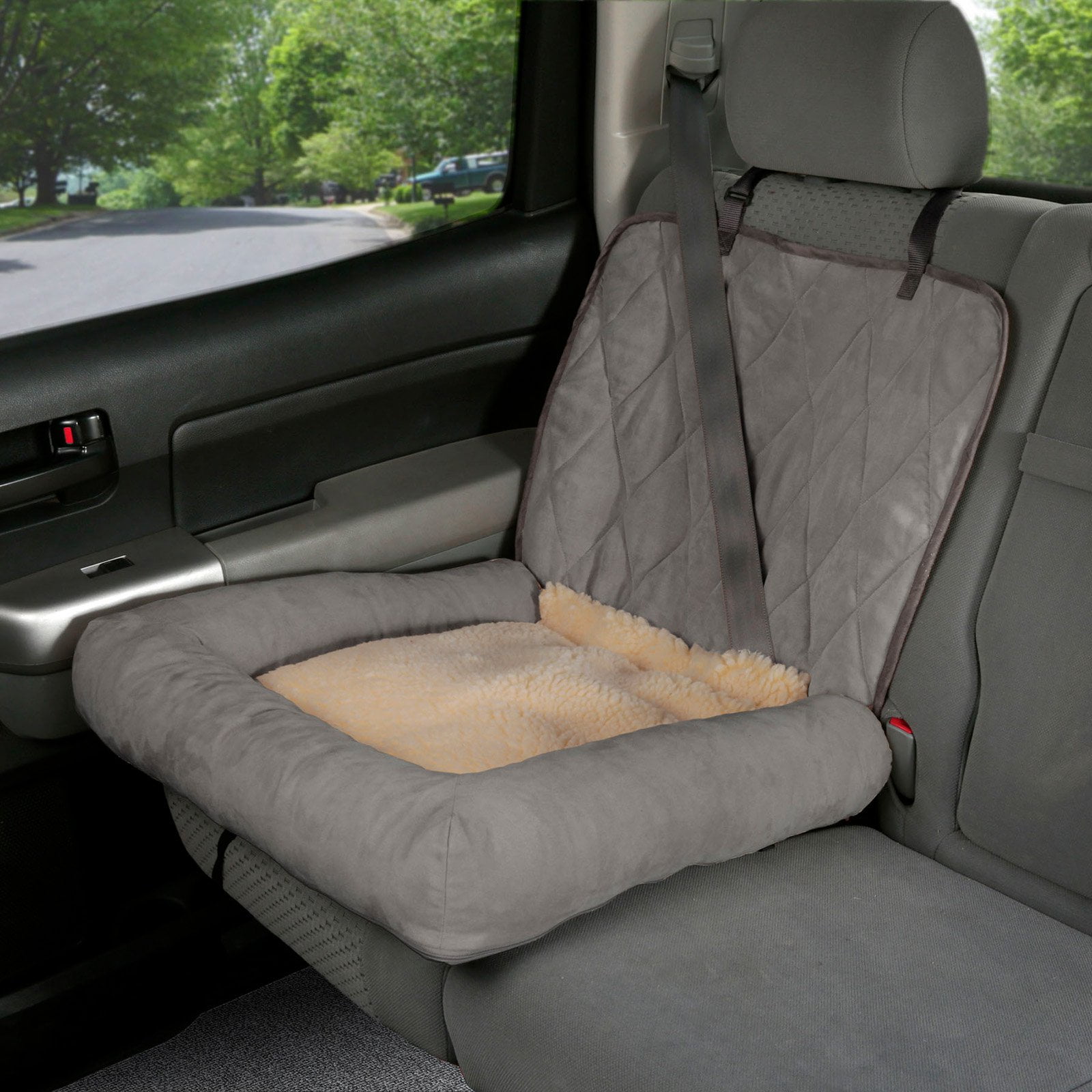 PetSafe Happy Ride Car Dog Bed, Durable Bucket Seat Protector and Dog