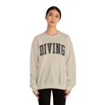 thumbnail image 4 of Diving Diver Sweatshirt Gifts Crew Neck Shirt Long Sleeve Unisex, 4 of 7