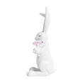 thumbnail image 2 of yulier Easter Bunny Figurine, Resin Rabbit Statue Ornament for Home Table Centerpiece, Mantel, Shelf, Spring Easter Decorations, Easter Gifts, 2 of 6