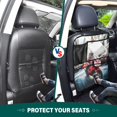 thumbnail image 5 of Car Seat Back Protector,Waterproof & Stain Resistant Kick Mats with Tablet Holder & Organizer Pockets,Easy-Clean Nylon Back Seat Protector Cityscape, 5 of 7