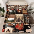 thumbnail image 2 of Castle Fairy Kids Teenagers Safari Bear Deer Twin Sheet Sets,Maple Leaves Bedding, 2 of 7