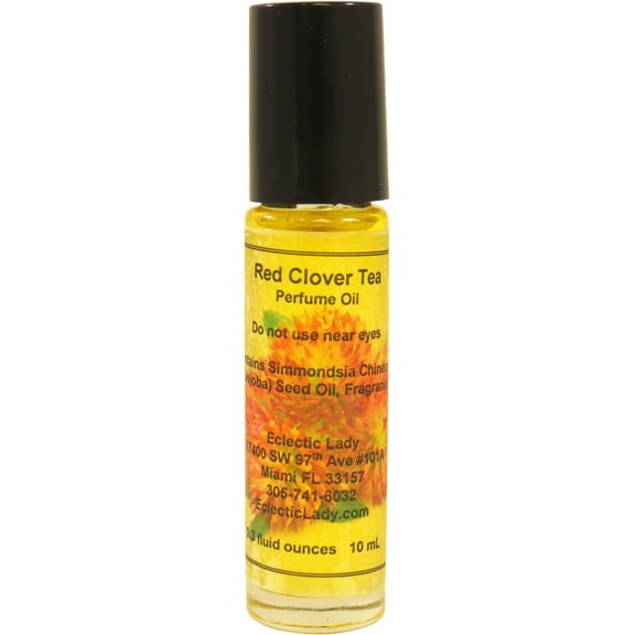 Red Clover Tea Perfume Oil, 0.3 Oz Portable Roll-On Fragrance