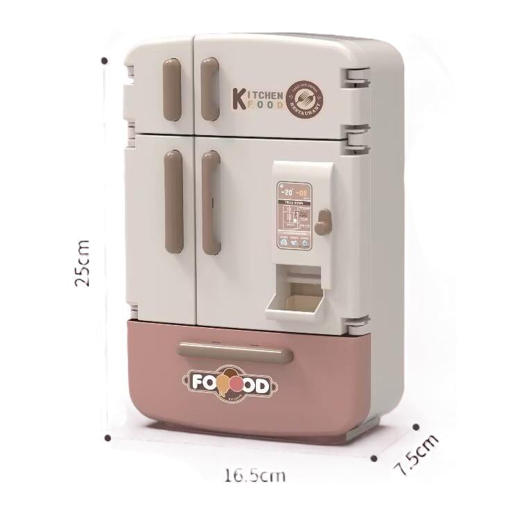 Valessati Kids Kitchen Fridge Play Set with Lights and Sounds
