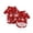 Deep Red, variant on Christmas Dog Pajamas Xmas Pet Pjs with Snowman Elk Patterns Christmas Dog Onesie Jumpsuits Jammies Clothes Stretchy Shirts Comfy Outfit Costume Apparel for Small Medium Large Dogs