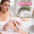 thumbnail image 3 of PRITECH Electric Razor for Women, Cordless Electric Shavers, Wet & Dry Waterproof Lady Razors for Legs, Arms, Underarms, Bikini (Pink), 3 of 8
