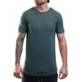 thumbnail image 2 of ShirtBANC Hipster Hip Hop Long Drop Cut Mens Shirt Curved Hem Heather Tshirts, 2 of 7