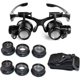 thumbnail image 1 of Aumento de 10X 15X 20X 25X, lupa de luz LED ajustable para joyeros de relojes, 1 of 2